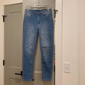 Lighter blue jeans